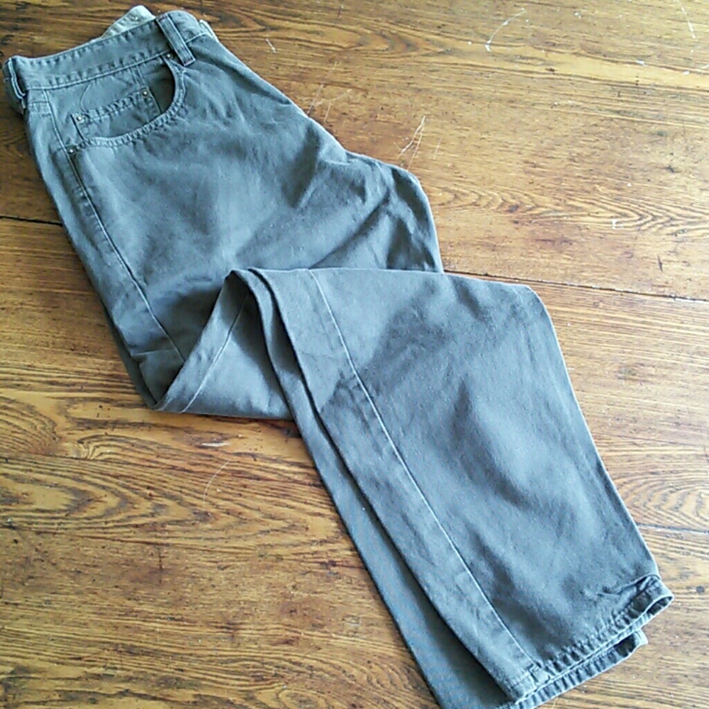 Vintage 80's Levi's 5pocket 34x32 Olive color